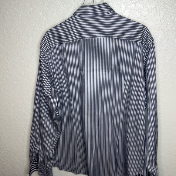 Salvatore Ferragamo Long Sleeve Striped Polo Shirt - Picture 7 of 11
